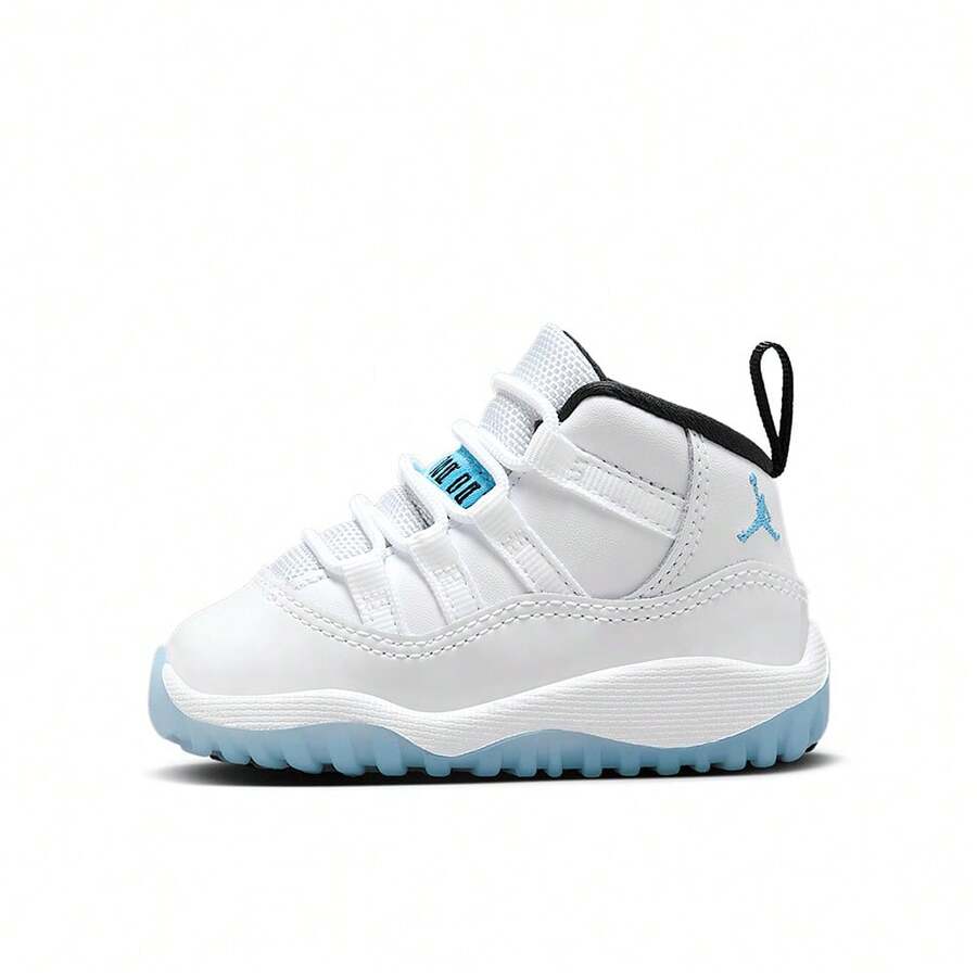 Nike Jordan 11 Retro (TD) 青少年时尚多功能篮球鞋 - 藍白色 - 查看 1