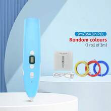 1 支低温 3D 绘图笔、DIY 涂鸦打印笔、3D 涂鸦玩具、艺术工具、生日/圣诞礼物、9M/25M/50M/100M PLA 替换装（耗材）