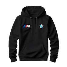 Men's Premium  Sweatshirt Cold Weather Printed Luxury Car BMW - 黑色 - 查看 1