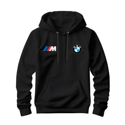 Moletom Masculino Canguru Premium Blusa de Frio Estampado Carro Luxo BMW