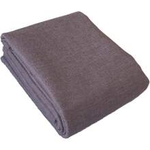 TinaKim Water-Resistant Slub Burlap Upholstery Fabric By Yard - Heavy-Duty Linen-Like Cloth For Sofa, Chair & Car Seat Covers, 54" Wide, Indoor/Outdoor Use (16 Dark Grey, 2 Yard)