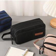 1pc Large Capacity 3-Layer Pencil Case, Multi-Functional Pencil Pouch, Elementary Student Pencil Bag, Storage Bag,Stationery - 3-layer Pencil Case - View 1