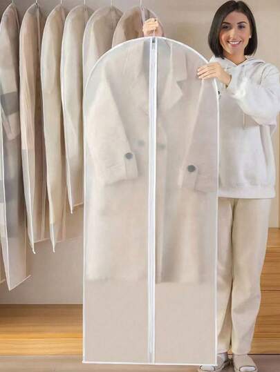 1/5/10 Pcs Transparent Garment Dust Cover Bags, Zippered Hanging Clothes Storage Bags For Coats, Shirts, Dresses, Pants, Suitable For Wardrobe, Bags, Storage Bags, Back To School Supplies 187 Garment Bag Waterproof Bag Storage For Clothes Clothes Organizer Clothes Bag Packing Cubes Travel Essentials Travel Organizer