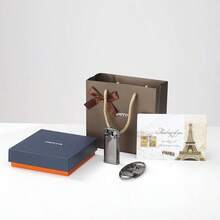 Torch Lighter Gift Set Windproof Single Torch Jet Metal Lighters Refillable Butane Gas Lighter And Cutter Packing With Nice Gift Box - Conjunto PT235 - Ver 3