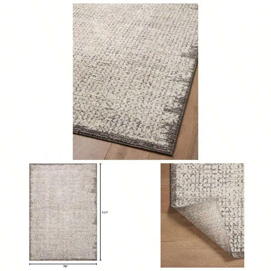 Darby - 04 IvoryStone 2'x 4' Accent Rug - 9'3" x 6'7" (Rectangular) + Marfil / Piedra - Ver 1