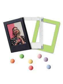 3 Mini Photo Frames -3.5 Inches * 2.5 Inches Magnetic Photo Frame, Refrigerator Sticker, Small Photo Frame, 2x3 Magnetic Photo Frame, Storage Cabinet Photo Frame, Refrigerator Label Photo Frame, Mini Refrigerator Magnetic Photo Frame, Christmas Gift, Christmas Decoration - Multicolor - View 14
