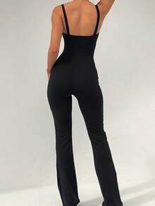 Bộ jumpsuit mùa hè dành cho nữ của Onicee, màu đen, viền ren, kiểu corset và dây mảnh, thích hợp cho ngày Valentine, hẹn hò, tụ họp, tiệc tùng, du lịch, kỳ nghỉ, đi biển và các dịp khác. - màu đen - Xem 3