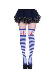 2 Pieces Women Men Navy Outfit Sailor Costume Captain Hat Sailor Scarf For Christmas New Year Gift Cosplay Navy Themed Party,Marine Costume Accessory - Multicolor - View 2
