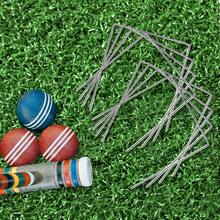 10pcs Croquet Wickets Replacement, 8.6 X 7.8 Inch Metal Wickets With Galvanized And Plastic Coating Croquet Wickets For Home Lawn Backyard Outdoor Games - Silver - View 5