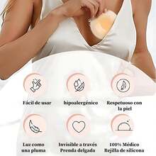 ¡Recomendado2 Pares Cubiertas para Pezones, Cubre Pezones para Mujer, Copas de Silicona para Busto, Pezoneras Adhesiva, Pezoneras de Silicona, Nipple Cover, con Caja de Almacenamiento, Kit de Viaje¡Top de Temporada - 1 - Ver 5