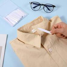 YPYC 100pcs Dr Shirt Collar InsertsPlastic  Shirt Collar Stays 5 Different Lengths Of Waterproof Collar Stays For Men's Dr Shirts 2" 2.2" 2.4" 2.6" 2.8In White Fashion - As Pic - View 3