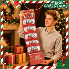 1pc Christmas Cash Gift Envelope, Unisex Surprise Wallet, Cartoon Greeting Card, Fantasy Theme, Wallet, Creative Cash Gift Purse, Unique Multifunctional Cash Box Suitable For Any Recipient - Multicolor - View 6