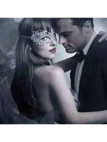 半脸烫金蕾丝眼罩镶嵌闪亮钻石，高端时尚女士眼罩