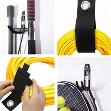 MIYIHA 16 Piezas Ganchos de Garaje,Organizador de Herramientas para Pared, Colgar Bicicletas, Equipo y Utensilios,Solución de Almacenamiento para Garage y Taller (negro) - Negro - Ver 4