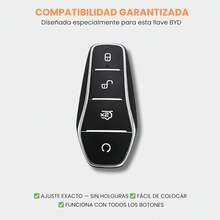 Funda para Llave BYD - Protector de Llave Compatible con BYD King, BYD, BYD Song Plus 2025, Dolphin, Song Pro |   Funda TPU para Llave Inteligente |   Estuche para llaves automático - Gris - Ver 4