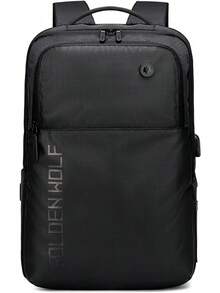 Mochila Antirrobo, CEWOOS Mochila Impermeable con Puerto de Carga USB y de Audifonos, Mochila para Laptop de 15.6 Pulgadas Múltiples Compartimentos, para Oficina, Escuela, Viajes - gris - Ver 1