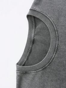 Vintage Wash Tee -Run Forrest Run Vintage Tee -100% Cotton 2025 Movie Graphic Shirt, Retro Grunge Streetwear For 90s Nostalgia & Inspirational Daily Gifts - Xám - Xem 5