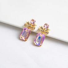 New Arrival Bestselling Crystal Bow Minimalist Elegant Rhinestone Earrings, Versatile Women Jewelry