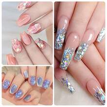 Mtssii 6件/套 8毫升 闪光凝胶指甲油 闪亮矿物亮片 可卸UV LED指甲凝胶 半永久美甲用品 美甲DIY - 彩色 - 查看 5