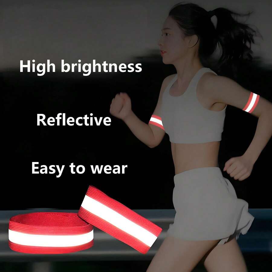 Two Adjustable Arm Bands, Suitable For Outings, Cycling, And Outdoor Activities, Can Be Used With Handlebars Or As Running Leg Supports