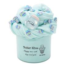 70ml 1/4pcs Cute Fragrant Soft Butter Slime Set With Milk Tea Pendant, Elastic Non-Sticky Colorful Slime, Suitable For Party Favors And Birthday Gifts - Multicolor - View 5
