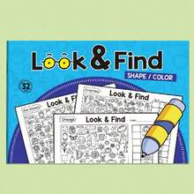 Find Hidden Pictures Book, Pencil Drawing, Interactive Search And Drawing Activity Book, Engaging Hide-And-Seek Themed Pages (Randomly Distributed), Fun And Simple, Cultivate Drawing And Hands-On Skills, Enhance Focus And Imagination, Suitable As Christmas, Birthday, Party, New Year, Halloween Gift