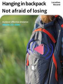 Mini GPS Tracker Item Finder,GPS Tracker Mini Fashion Smart Pets Anti Lost Alarm Wireless Bag Key Finder Locator Reminder Selfie Shutter Control,Suitable For Wallet Backpack Key Car, Positioning Lost Item Selfie, Tracking Pet Finder Locator Anti-Loss Device Tracker Halloween Gift,Batteries Not Included