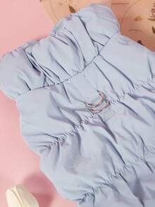 PETSIN 3-Layer Thick Warm Pet Dog Jacket Outfits For Autumn/Winter, Suitable For Poodle, Teddy, Yorkshire Terrier & Other Small/Medium Breed Dogs, 8 Colors Available - Baby Blue - View 4