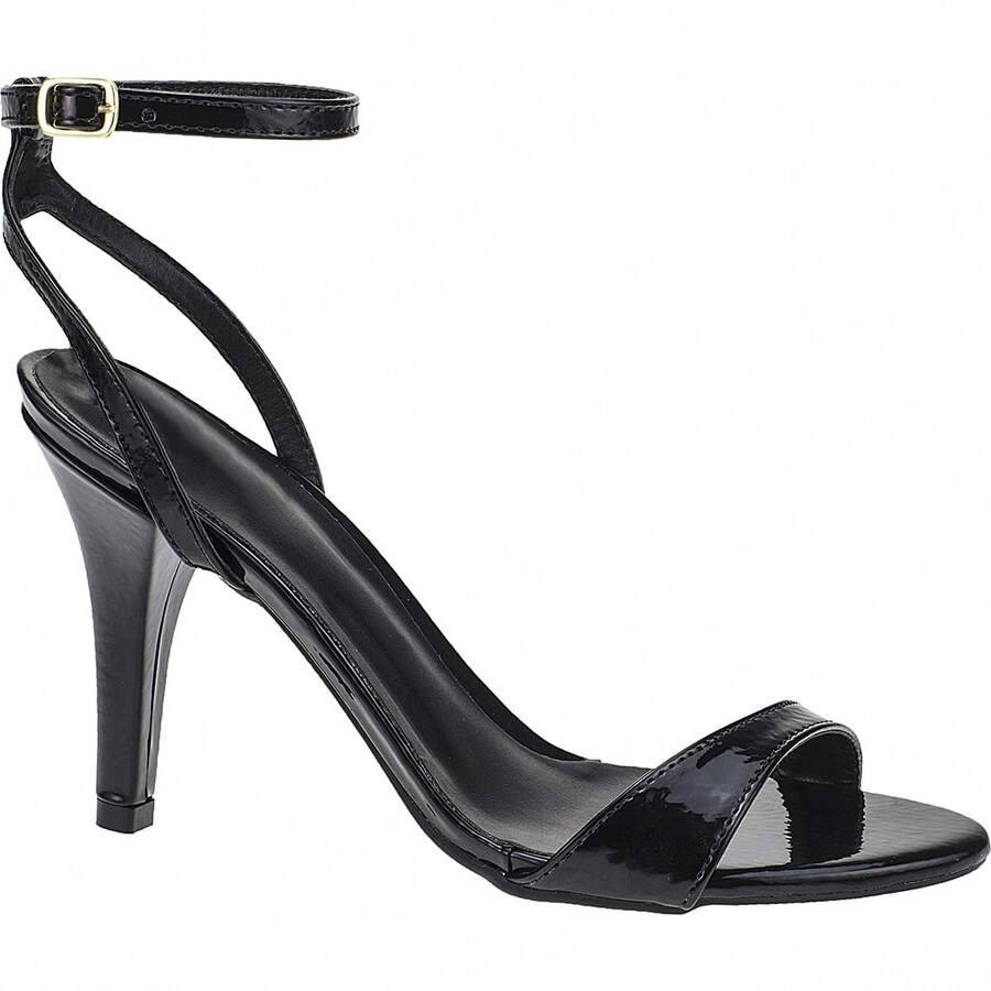 Women's Sandal High Heel Thin Elegant Thin Strap Modern 13-134 - 黑色 - 查看 1