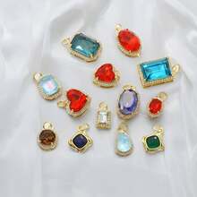 1pc Fashionable Cubic Zirconia Heart Shaped Pendant, Suitable For DIY Bracelet, Necklace, Earrings, Jewelry Accessories For Women, Engagement, Holidays