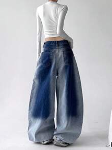 Women Pants - 藍色 - 查看 4