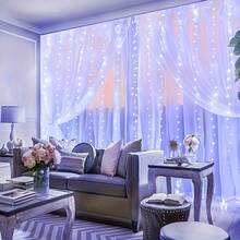 300/200/100 LED Bedroom Curtain Lights, USB Powered, Remote Control - 8 Lighting Modes For Festive And Daily Home Ambiance