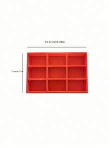 1个硅胶迷你面包盘，硅胶烘焙模具，不粘迷你面包盘，9腔硅胶面包烘焙模具，迷你面包，蛋糕，面包和肉饼，蛋糕，布朗尼，耐热手动烘焙模具，居家生活，冬季节日风格，圣诞节，感恩节之夜，除夕夜 - 彩色 - 查看 5