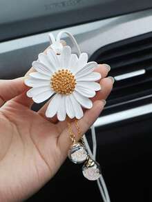 1pc Flower Design Car Hanging Ornament - Multicolor - View 5
