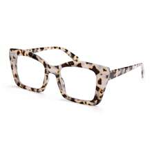 1pc Classic Square Frame Reading Glasses For Women, With Flexible Spring Hinges For Comfortable Fit, Suitable For Daily Reading, Minimalist Design Yet Practical - Grey Tofu Pudding - View 17