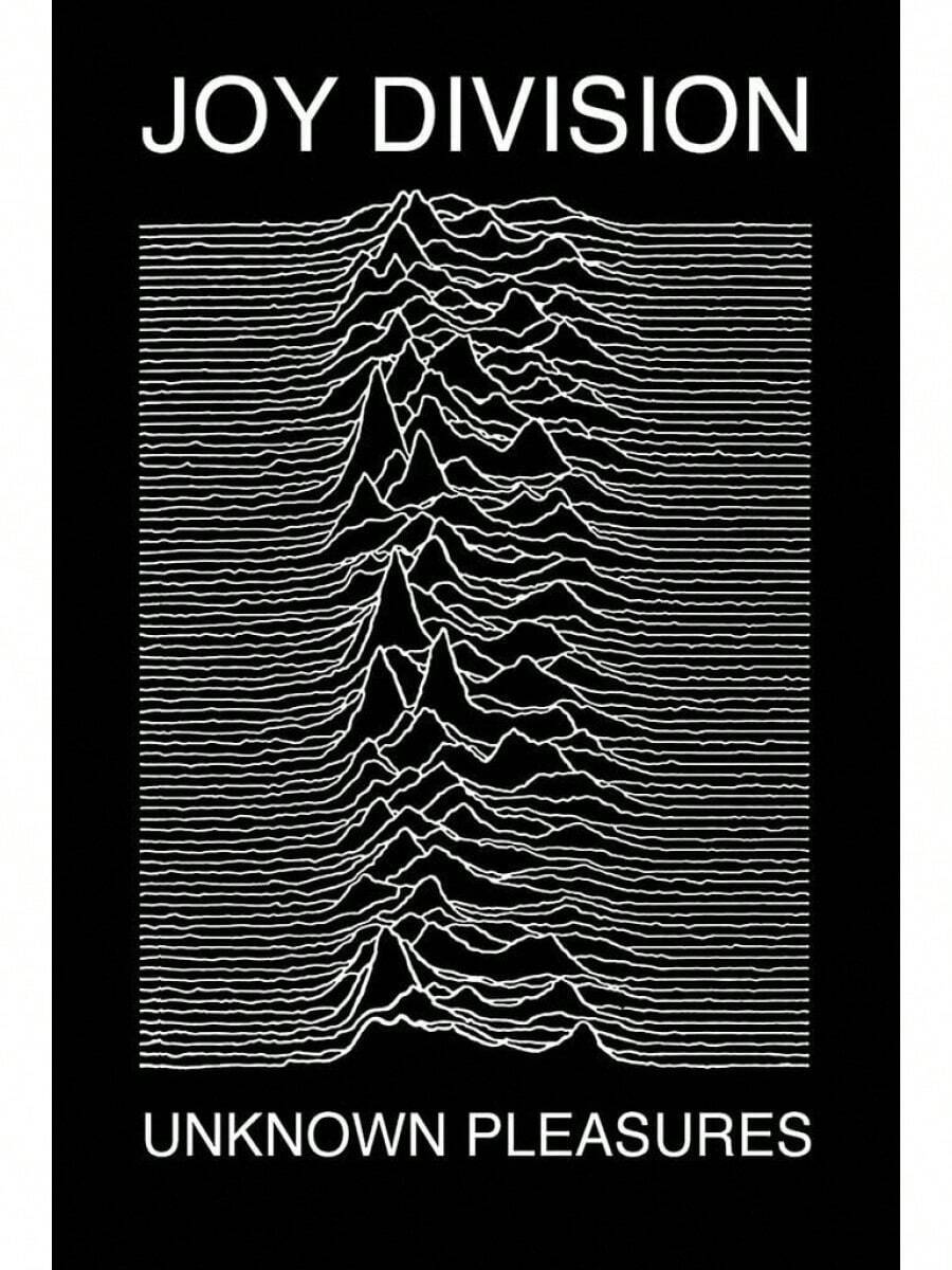 Poster Joy Division - Unknown Pleasures, 24in X 36in, Office - 彩色 - 查看 1
