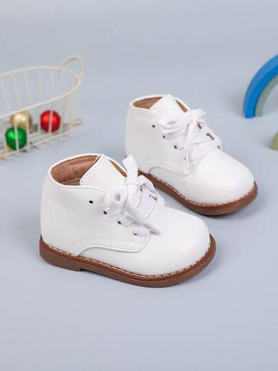 1 Pair Soft Sole Anti-Slip Comfortable Lightweight Cute Baby/Toddler Boots, Indoor/Outdoor Casual Sports British Style Children Boots, All Season