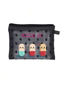 1pc Mini Portable Mesh Medicine Bag Printed With"Medicine" Letters And Cross Pattern, First Aid Kit Medical Emergency Kits Organizer Outdoor Household Medicine Pill Storage Bag For Travel Storage Bag, Makeup Bag, Cosmetic Bag, Vacation Organizer, Skincare Bag, Lip Oil Storage Bag, Mother's Day Gift, Birthday Gifts, Bathroom Storage, Student Dormitory Wash Bag, Gift To Wife, Family, Friends, Makeup Bag, Bag, Make Up Pouch, Travel Essentials, Makeup Bag, Cosmetic Bag, Large Capacity, Large Makeup Bag,Christmas Gifts,Pouch,Travel,Gifts For Women,Women's Necessaire,Travel Essential,Pouch,Clutch / Small Handbag,Necessaire,Makeup Organizer,Makeup Organize,Pouch,Brush Holder,Mini Pouch,Large Capacity Pouch