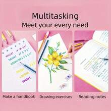 Bộ 8/12/24/36 bút gel kim tuyến đổi màu, thích hợp cho học tập, viết nhật ký, tô màu, bút gel hình ngôi sao lấp lánh, bút dạ quang, bút highlight huỳnh quang cho sổ tay, vẽ, hội họa, quà tặng lễ Phục sinh, đồ dùng học tập - Nhiều màu - Xem 6