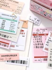 120 Stücke Farbverlauf Haftnotizen, vollständig klebende Notizblöcke, geeignet als Geschenk, für Büro, Zuhause, Beschriftung, Etiketten, Klassenzimmer, Unterhaltungsspielzeug, Schülerplaner, kreative vintage Dekorationssticker