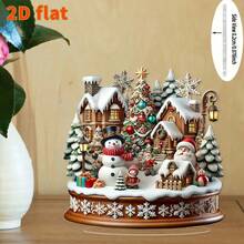 ديكور منزل الثلج الأكريليك الفاخر - مثالي للمنزل والمكتب والمقهى