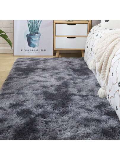 Zachte Cashmere Like Fluffy Area Rug, Multi Optional Tapijt Living Room Bedroom Bedside view 2