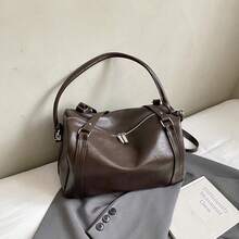 Nueva bolsa de hombro simple, bolsa con forma de almohada de moda, bolso de gran capacidad tipo Boston para viajes de negocios y transporte