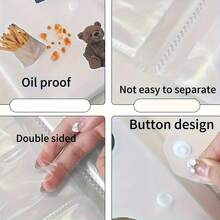 Álbum de fotos transparente de 120/240 bolsillos - Gran capacidad para entradas de cine, tarjetas de celebridades y postales. Portador de tarjetas de visita unisex, libro de tarjetas, estuche de tarjetas de alta capacidad, organizador de tarjetas de visita - Multicolor - Ver 4