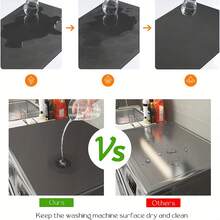 1pc Washer And Dryer Covers Protector Mat,  Diatomaceous Washing Machine Dryer Cover For The Top, Quick Drying And Highly Absorbent Washer And Dryer Top Protector,Gray For School,Office,Household,Travel,Bag,Organizer,Storage