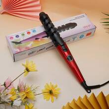 电动螺旋卷发器，快速加热卷发器，专业造型工具，3 种颜色可选 - 美規A型插(110-127V) - 查看 10