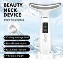 7-Color LED Face Massager, Multi-Functional Facial Skin Care Tool For Face & Neck Massage, Suitable For Home Skincare