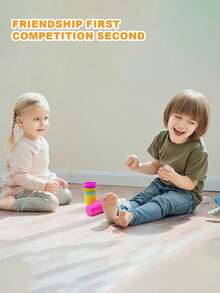 Colorful Children's Stacking Cup Battle Game, With 54 Cards And A Buzzer Tool, A Duel Stacking Game For Focus Training, Suitable For Holiday Parties And Gatherings, Halloween, Christmas, Thanksgiving.