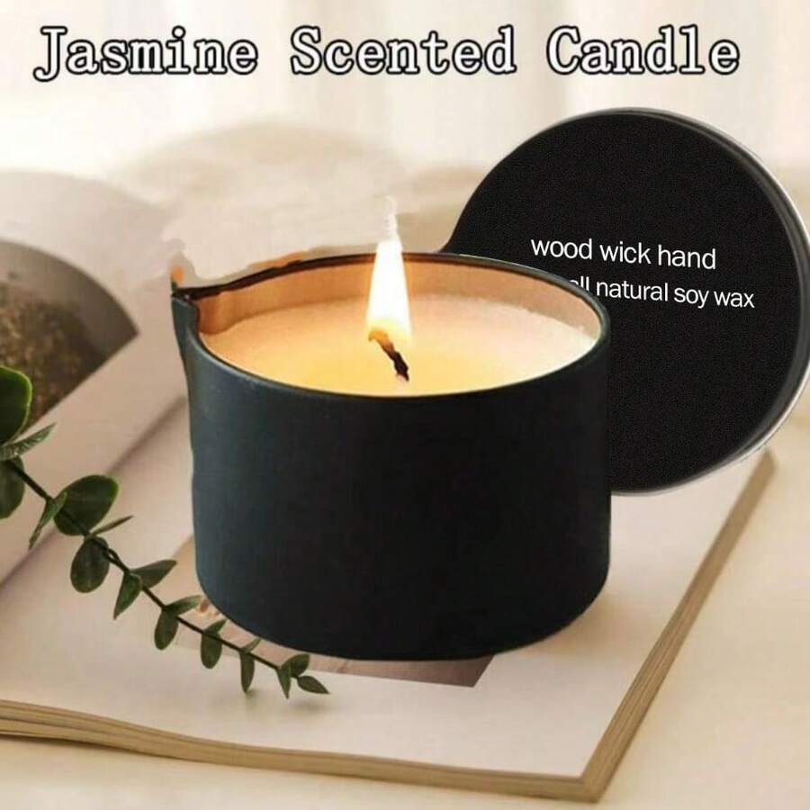 Evoduck Scented Candles, Iron Box Massage Essential Oil Candle, Geothermal Coconut Lotion Body Oil Candle, Suitable For Bedroom Bathroom, Long-Lasting Fragrance, With Essential Oil Fragrance, Perfect Gift For Family And Friends, Aromatherapy Candle Tin Can, Suitable For Travel Birthday , Valentine's Day Or Mother's Day, Aromatherapy Gift Box/2oz/1oz