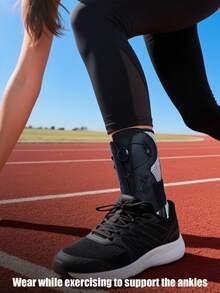 1 قطعة كم واقي من التواء الكاحل، دعامة مثبتة للمفصل الكاحل، دعامة لقوس القدم، دعامة كاحل رياضية